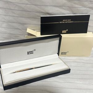 Montblanc Black Pen with Gold Detailing